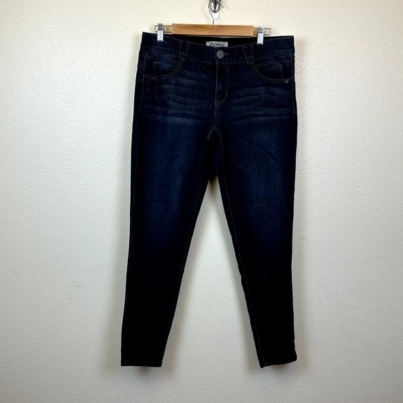 Democracy Denim - Democracy Womens 14W Ab Solution Mid rise Jeans Blue Skinny Leg Stretch